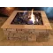 30 Inch Square Gas Fire Pit Kit with Electronic Ignition 200,000 BTU