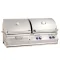 Fire Magic Aurora Dual Fuel Built-In Charcoal & Gas Grill Combo With Rotisserie