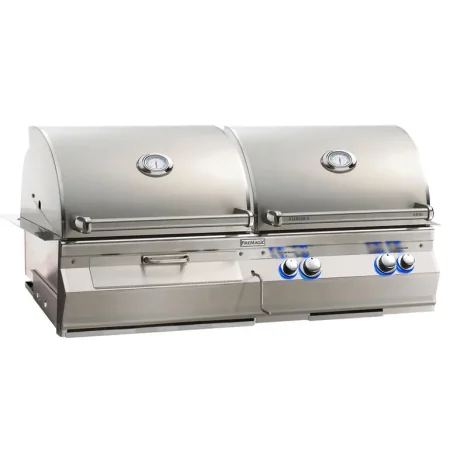 Fire Magic Aurora A830s Dual Fuel Built-In Charcoal & Gas Grill Combo With Rotisserie