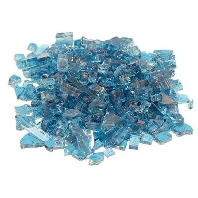 Caribbean Blue Fire Glass