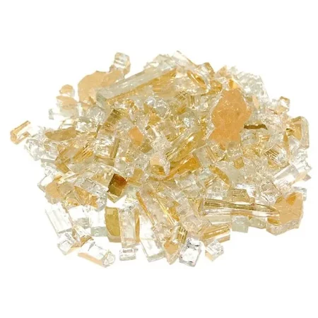 Gold Reflective Fire Glass