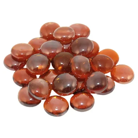 Deep Amber Glass Fire Gems