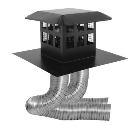 Direct Vent Insert Vent Kit With Square Termination