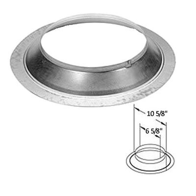 Storm Collar For 4" X 6-5/8" Direct Vent Pipe