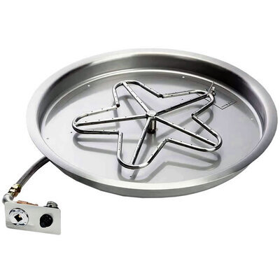 19" Manual Ignition Fire Pit Kit 90,000 BTU