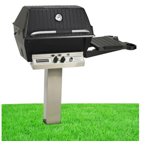 Broilmaster Premium P3X In-Ground Post Grill With Side Shelf