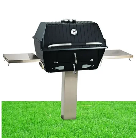 Broilmaster In Ground Post Mount Charcoal Grill