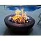 24 Inch Round Gas Fire Pit with Electronic Ignition 125,000 BTU