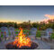 42 Inch Round Gas Fire Pit with Electronic Ignition 400,000 BTU