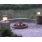 54 Inch Round Gas Fire Pit with Electronic Ignition 400,000 BTU