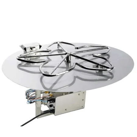 54 Inch Round Gas Fire Pit with Electronic Ignition 400,000 BTU