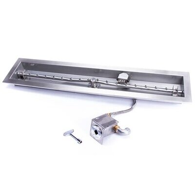 48" Linear Match Lit Fire Pit Kit