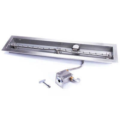24" Linear Match Lit Fire Pit Kit