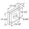 Vinyl Siding Standoff For 4" X 6-5/8" Pipe