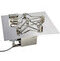 42 Inch Square Gas Fire Pit Kit with Electronic Ignition 400,000 BTU