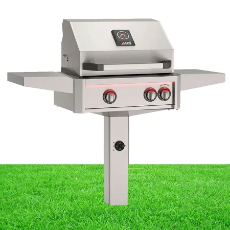 American Outdoor Grill In-Ground With Rotisserie & Lights