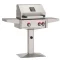 American Outdoor Grill Post Mounted With Rotisserie & Lights