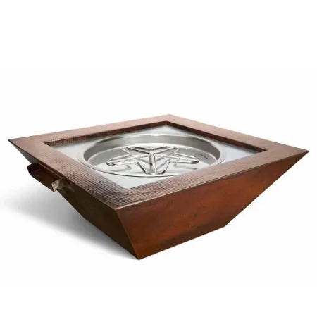 Gas Fire Pit Water Feature With Match Lit Ignition