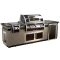 Fire Magic Black Diamond Outdoor Kitchen Island Package