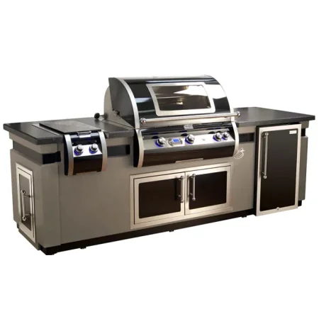 Fire Magic Black Diamond Outdoor Kitchen Island Package