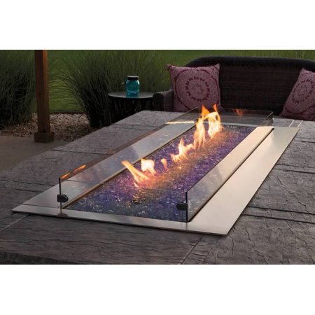 Carol Rose Outdoor Linear Fire Pit