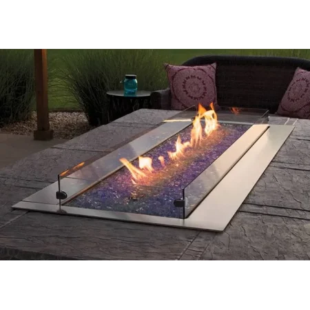 Carol Rose Outdoor Linear Fire Pit