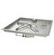 42 Inch Square Bowl Gas Fire Pit Kit with Electronic Ignition 400,000 BTU