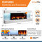 SimpliFire 60" Format Electric Fireplace