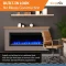 SimpliFire 50-Inch Allusion Platinum Electric Fireplace