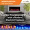 SimpliFire 50" Allusion Platinum Electric Fireplace