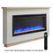 SimpliFire 50" Allusion Platinum Electric Fireplace