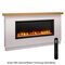 SimpliFire 50" Allusion Platinum Electric Fireplace