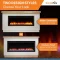 SimpliFire 50-Inch Allusion Platinum Electric Fireplace