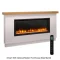 SimpliFire 50-Inch Allusion Platinum Electric Fireplace