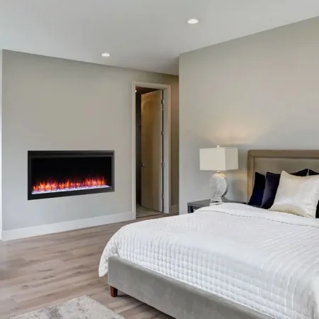 SimpliFire 50-Inch Allusion Platinum Electric Fireplace