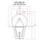 Atlas III Yoke Mount Gas Light