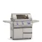 Fire Magic A790 Aurora Portable Grill With Magic View Window & Analog Thermometer