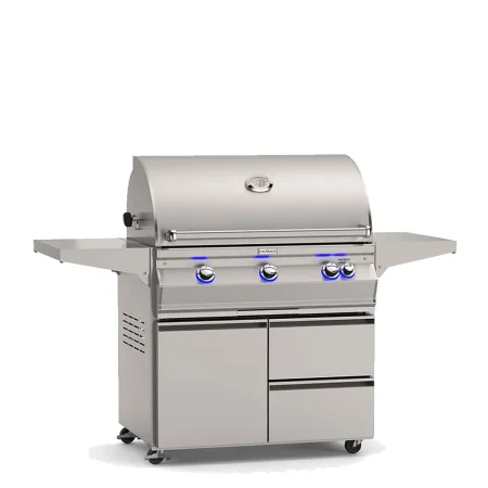 Fire Magic A790 Aurora Portable Grill With Rotisserie & Analog Thermometer
