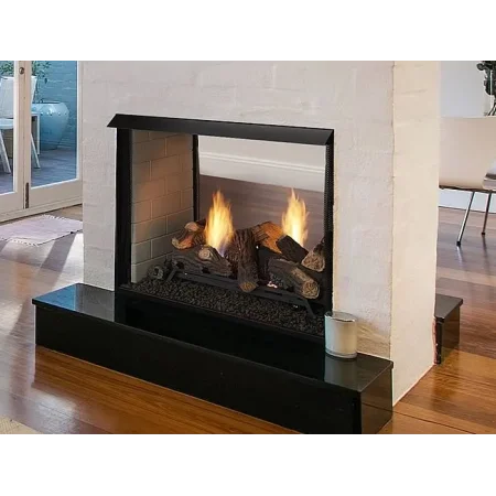 Vent-Free Clean Face See-Thru Fireplace