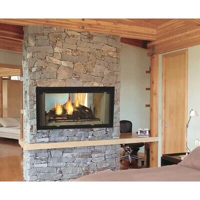 Designer See-Thru Wood Burning Fireplace by Majestic