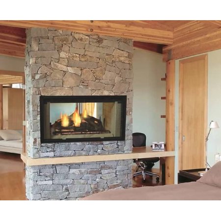 Designer See-Thru Wood Burning Fireplace by Majestic
