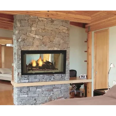 Designer See-Thru Wood Burning Fireplace by Majestic