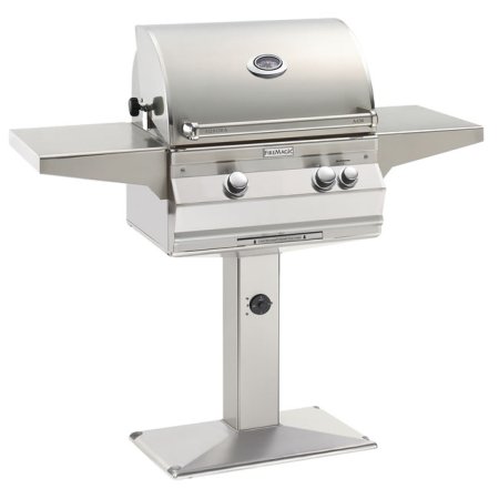 Fire Magic Aurora A430s Post Mounted Grill With Rotisserie