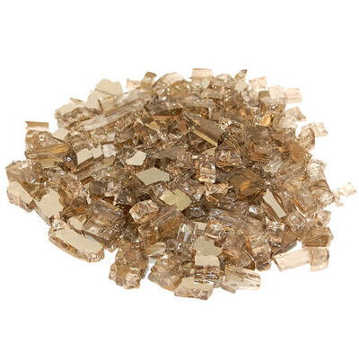Bronze Reflective Fire Glass