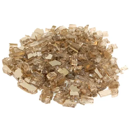 Bronze Reflective Fire Glass