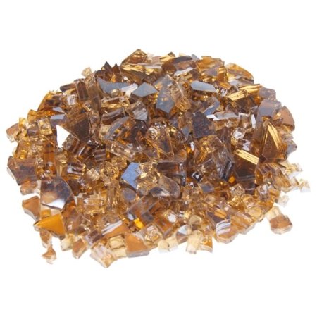 Copper Reflective Fire Glass