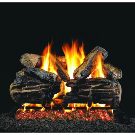 Real Fyre 30-Inch Charred Split Oak Log Set