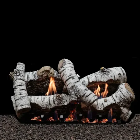Empire Birch 24-Inch Variable Remote Vent Free Gas Logs