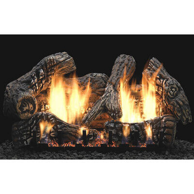 Empire Super Charred Oak 30" Variable Remote Vent Free Gas Logs