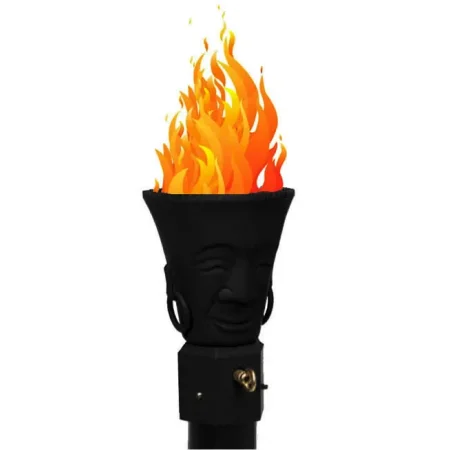 Polynesian Gas Fired Tiki Torch Head